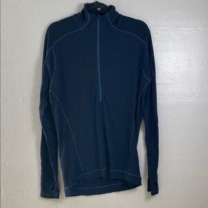 Smartwool Classic All-Season Merino 1/4-Zip Base Layer Men's Navy Knit Pullover